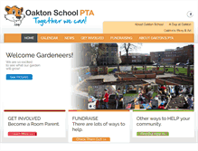 Tablet Screenshot of oaktonschoolpta.org